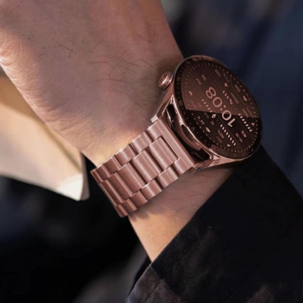 Rose Gold Premium Stainless Steel Smartwatch Band - Picture 10 of 15